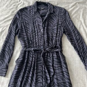 Rails Callan Charcoal Tiger Stripe Jumpsuit Size M